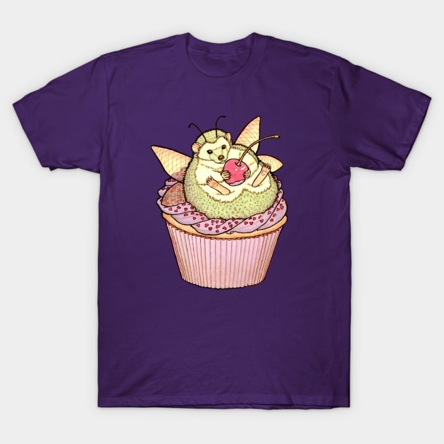 Sweet Fantasy Fairy Hedgehog T-Shirt by MarinaIllustration